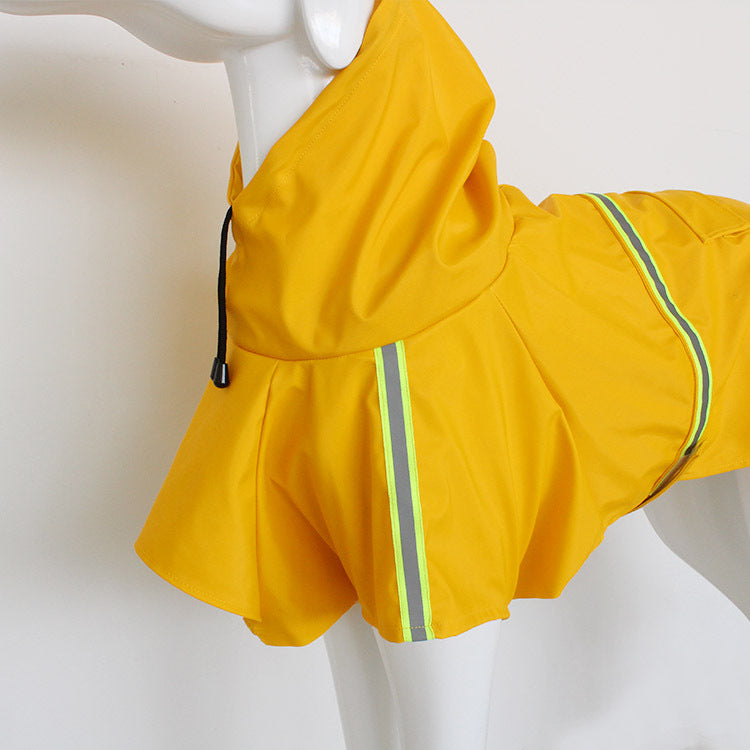 Reflective PU Dog Rain Cape