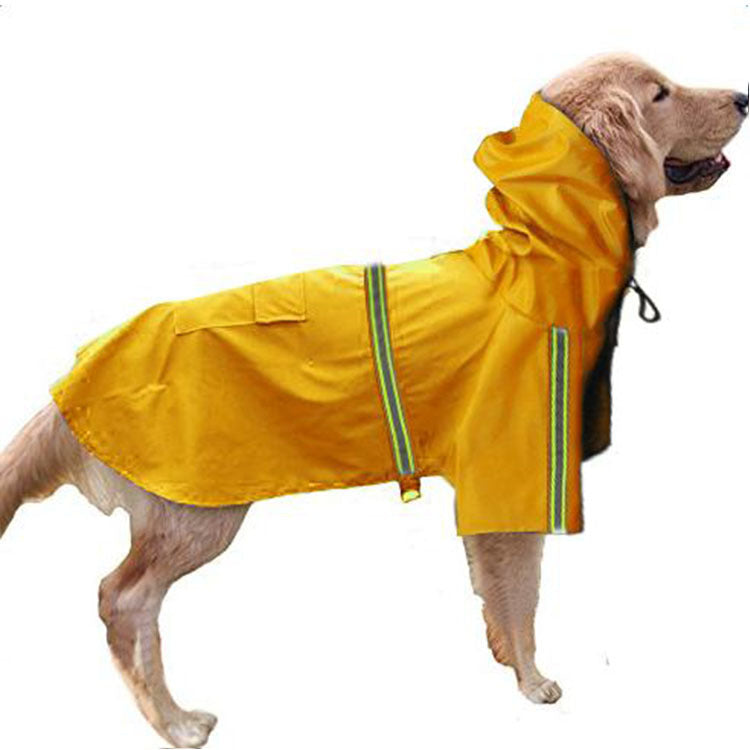 Reflective PU Dog Rain Cape