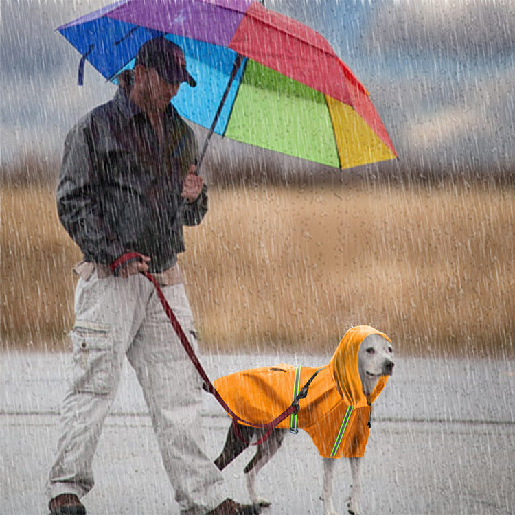 Reflective PU Dog Rain Cape