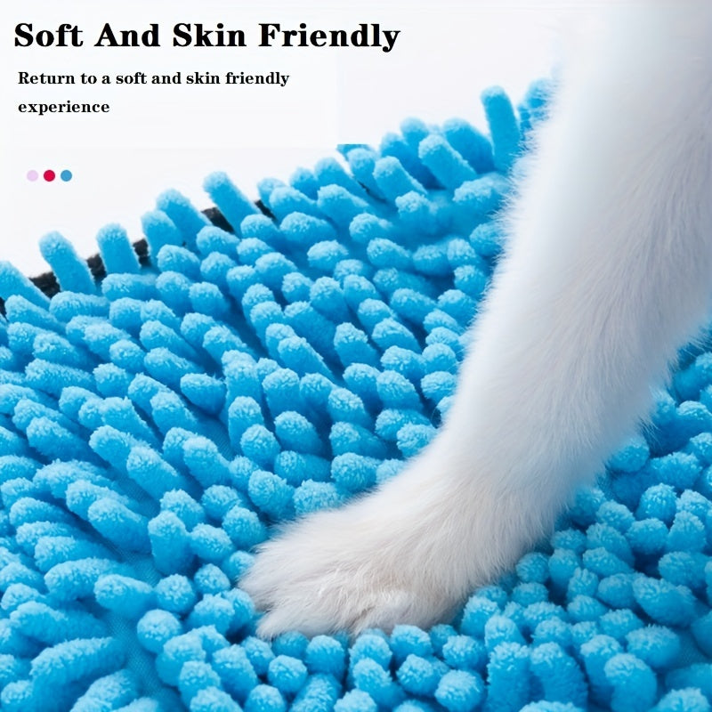 Microfiber Dog Towel with Hand Pockets