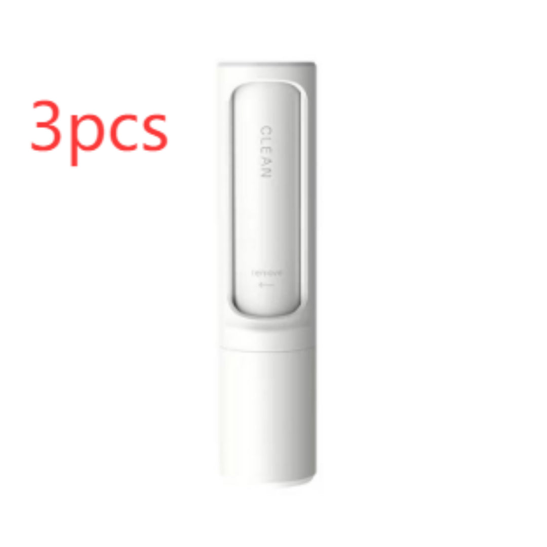 Reusable Pet Hair Remover Brush - White3pcs