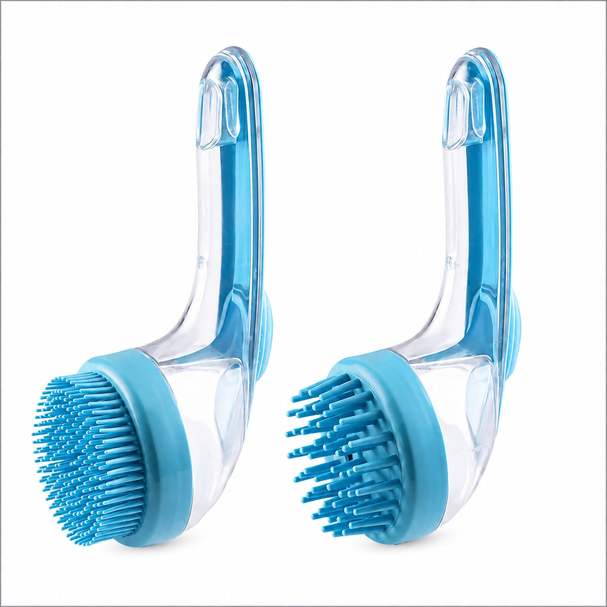 Long-Handle Pet Bath Brush - Blue Set / ZY71