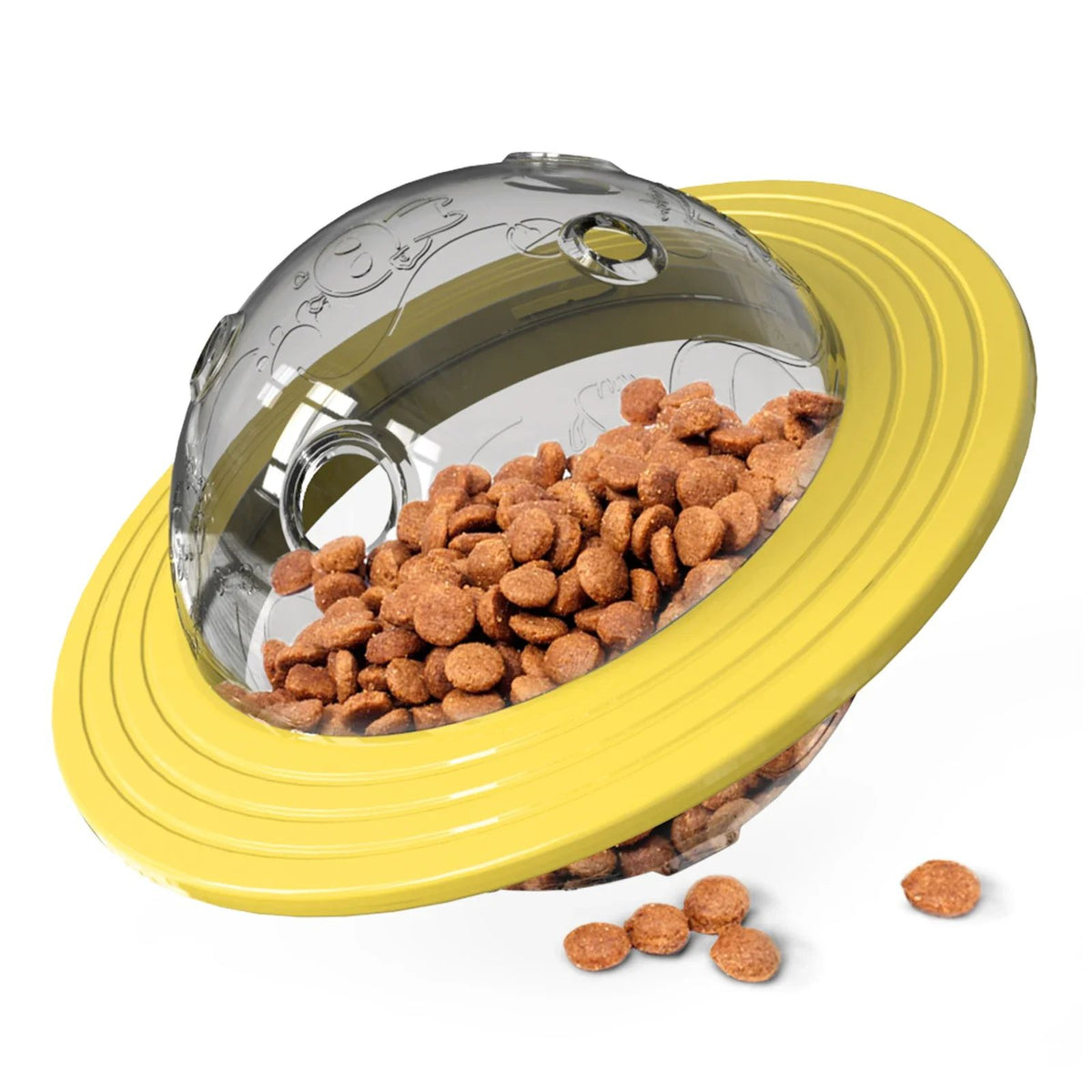 UFO Treat Dispensing Toy - Yellow