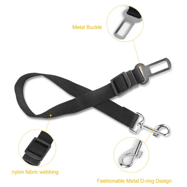 Pet Car Seat Belt Tether 2-Pack
