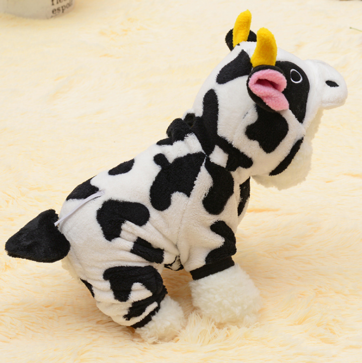 Cow Hooded Pet Sweatshirt