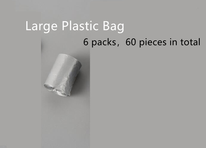 Foldable Poop Scooper With Bag Dispenser - Plastic Bag / Large