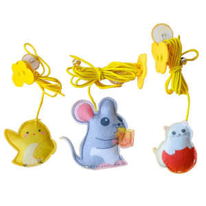 Hanging Elastic Rope Cat Toy - 3piece setB