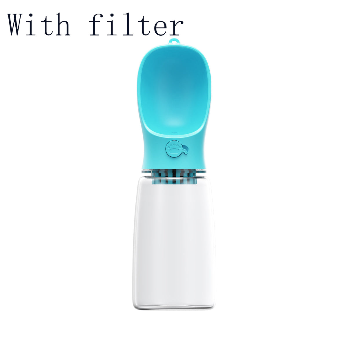 One-Touch Dog Water Bottle - Blue With filter / 550ML