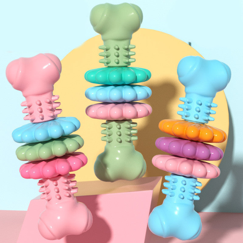 Bone-Shaped TPR Chew Toy for Dogs