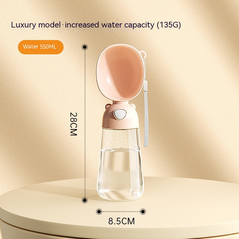 Portable Pet Water and Food Bottle - 3086 Luxury Style Brown