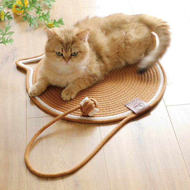 Braided Cotton Rope Cat Scratching Mat