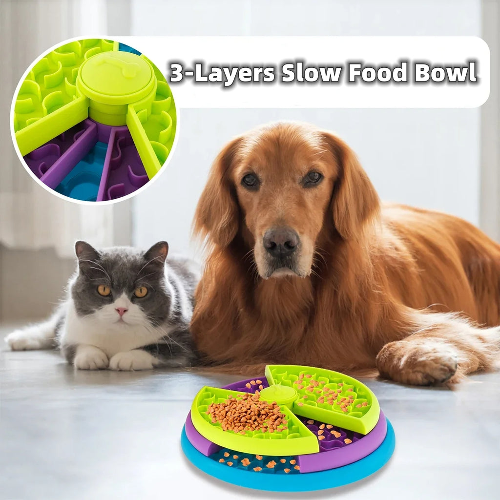 Rotating Puzzle Pet Feeder