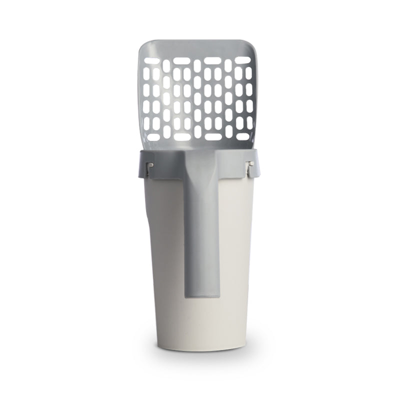 Cat Litter Scoop with Built-In Bag Holder