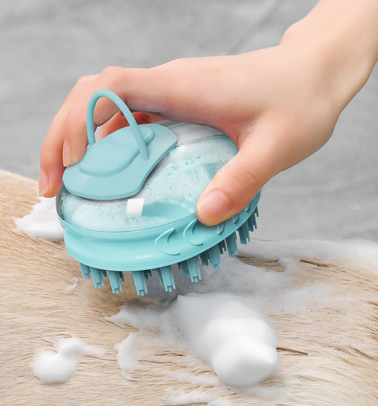 Compact Dog Bath Massage Brush