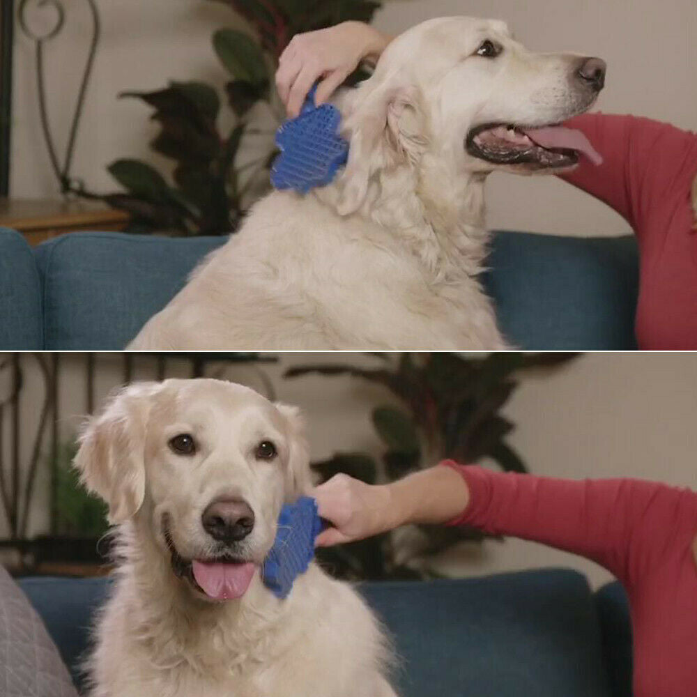 Double-Sided Silicone Pet Grooming Brush