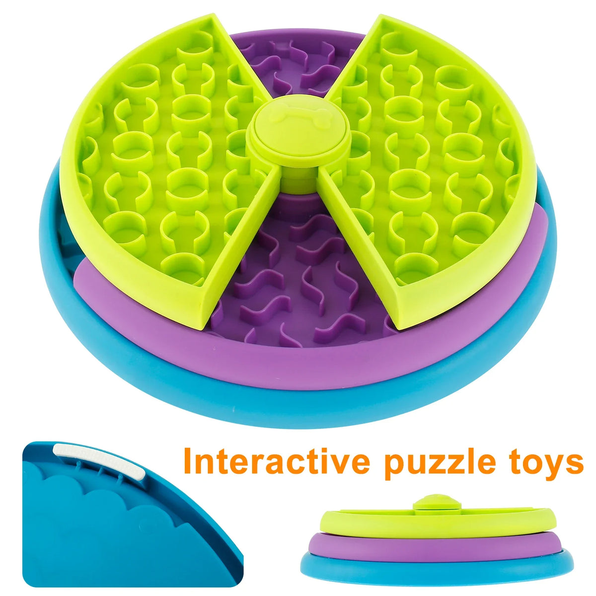 Rotating Puzzle Pet Feeder