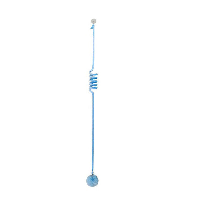 Suction Cup Hanging Teaser Toy for Cats - Pure blue