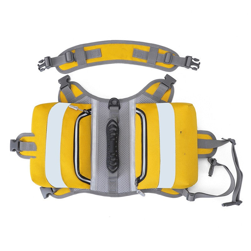 Outdoor Backpack for Large Dogs - Yellow