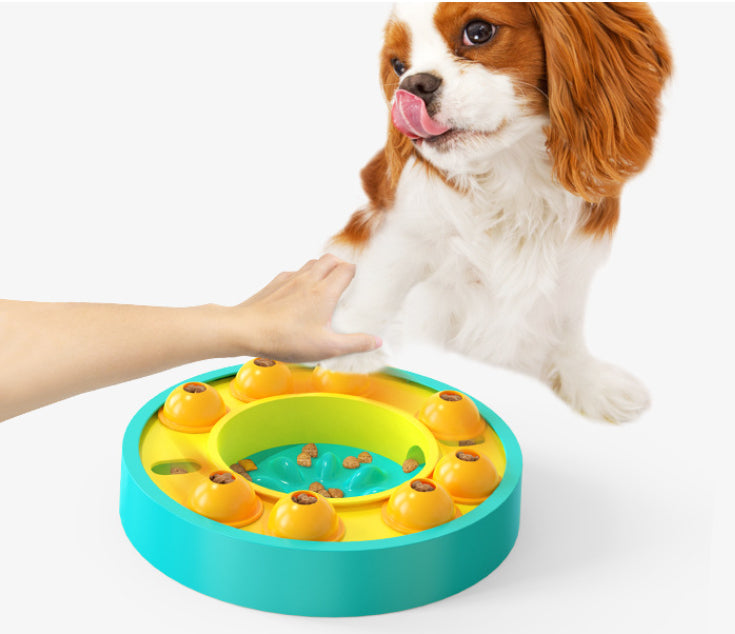 Roulette Puzzle Feeder for Dogs and Cats - Lake Blue Roulette