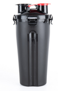 2-in-1 Water Bottle and Food Container - Black Cup 1pc