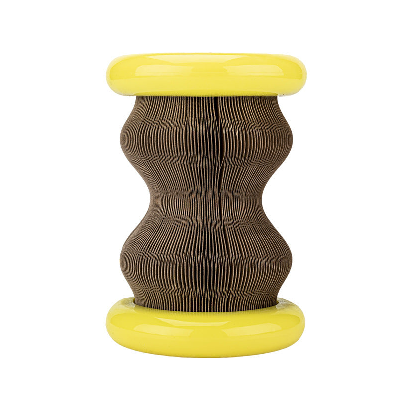 Corrugated Cat Scratch Wheel Toy