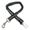 Reflective Dog Car Seat Belt - Black