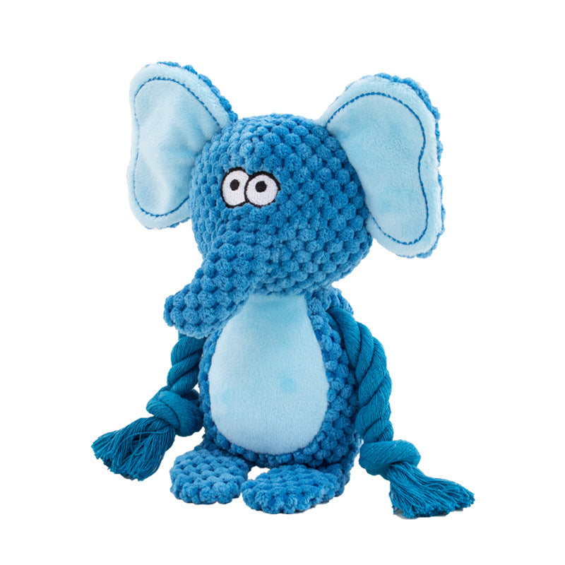 Plush Animal Rope Tug Toy for Dogs