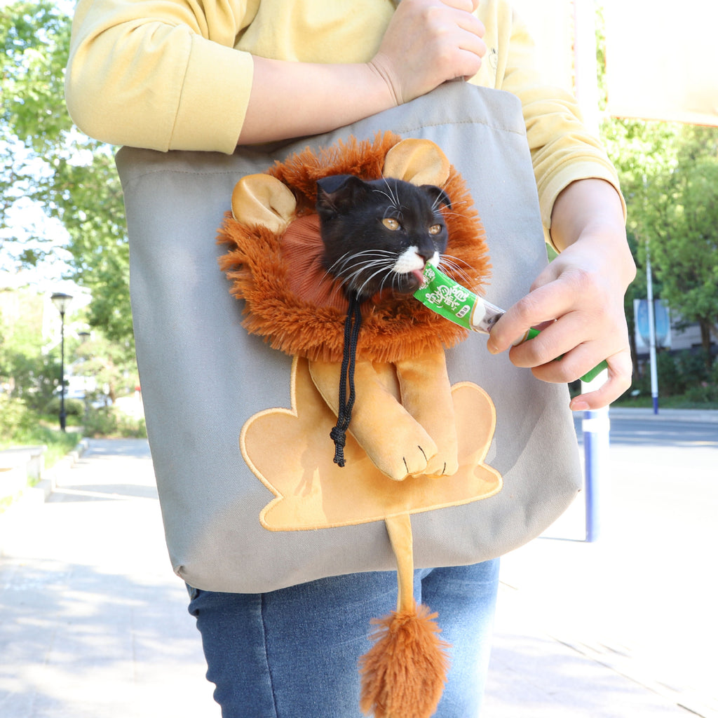 Lion Design Pet Carrier Bag