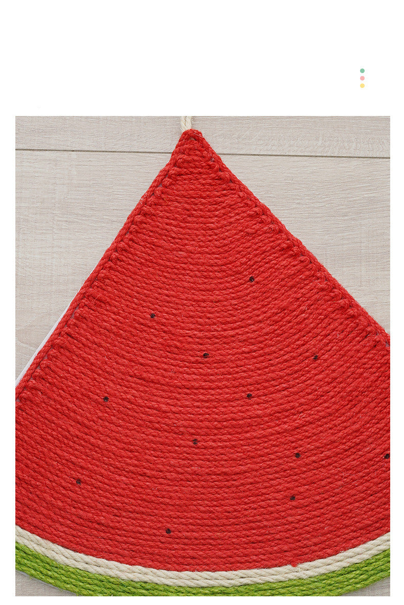 Watermelon and Carrot Sisal Scratch Pad