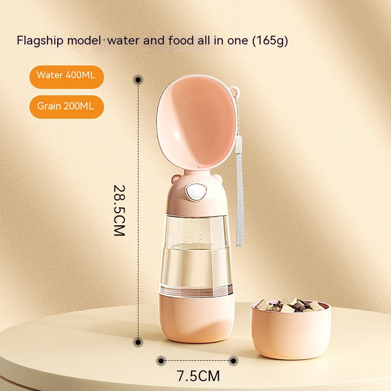 Portable Pet Water and Food Bottle - 3086 Flagship Style Brown