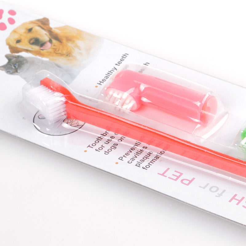 Pet Toothbrush and Finger Brush Set