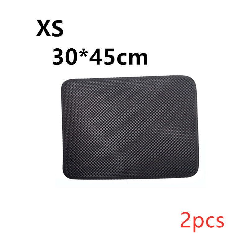 Double-Layer Cat Litter Mat - XS2PC / Black