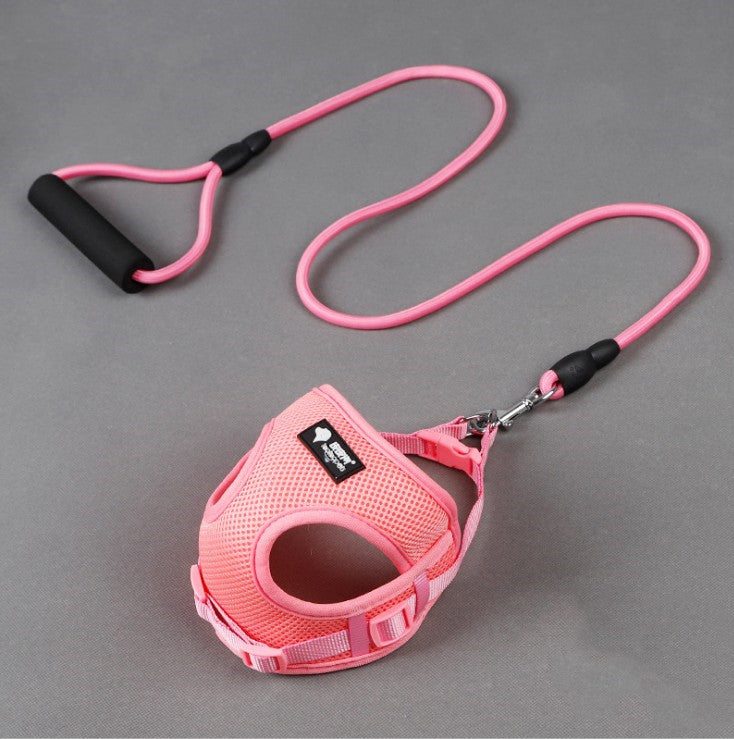 Mesh Dog Harness and Leash Set