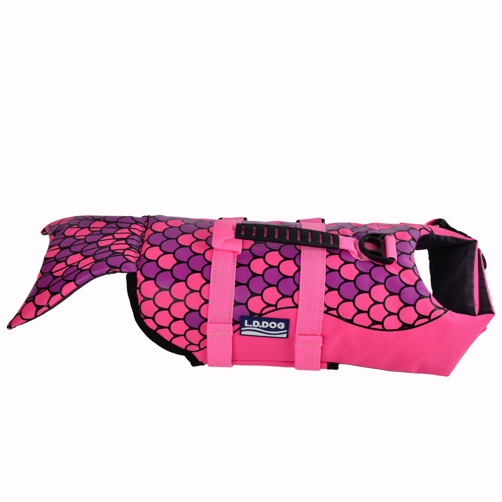 Shark and Mermaid Dog Life Vest