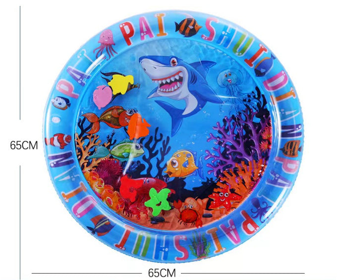 Water-Filled Pet Play Mat - Shark Pirate Ship 65cm / 1PCS
