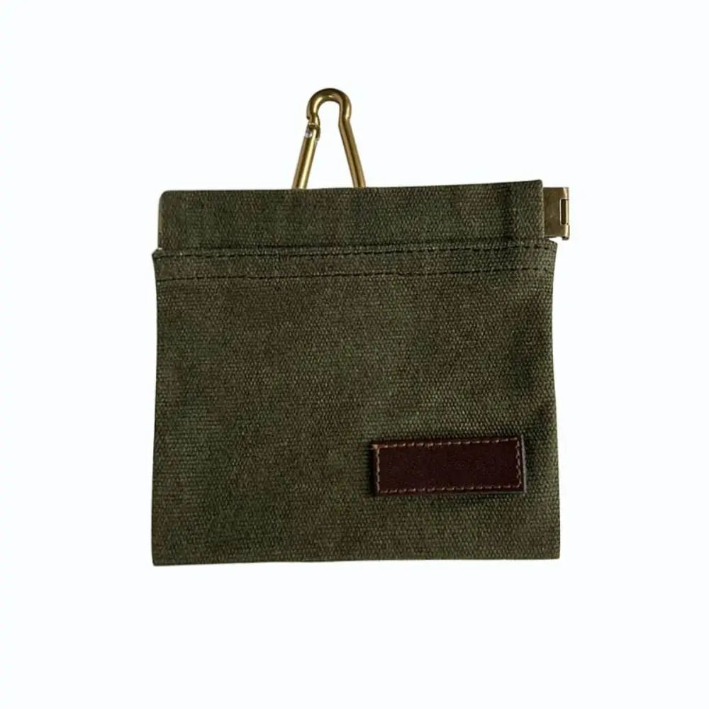 Waxed Canvas Dog Treat Pouch - Green