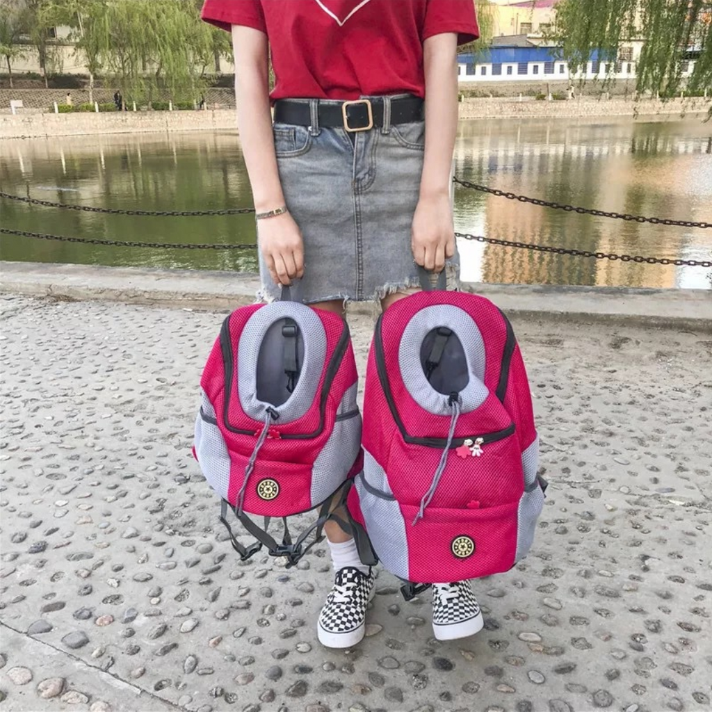Two-Tone Dog Carrier Backpack