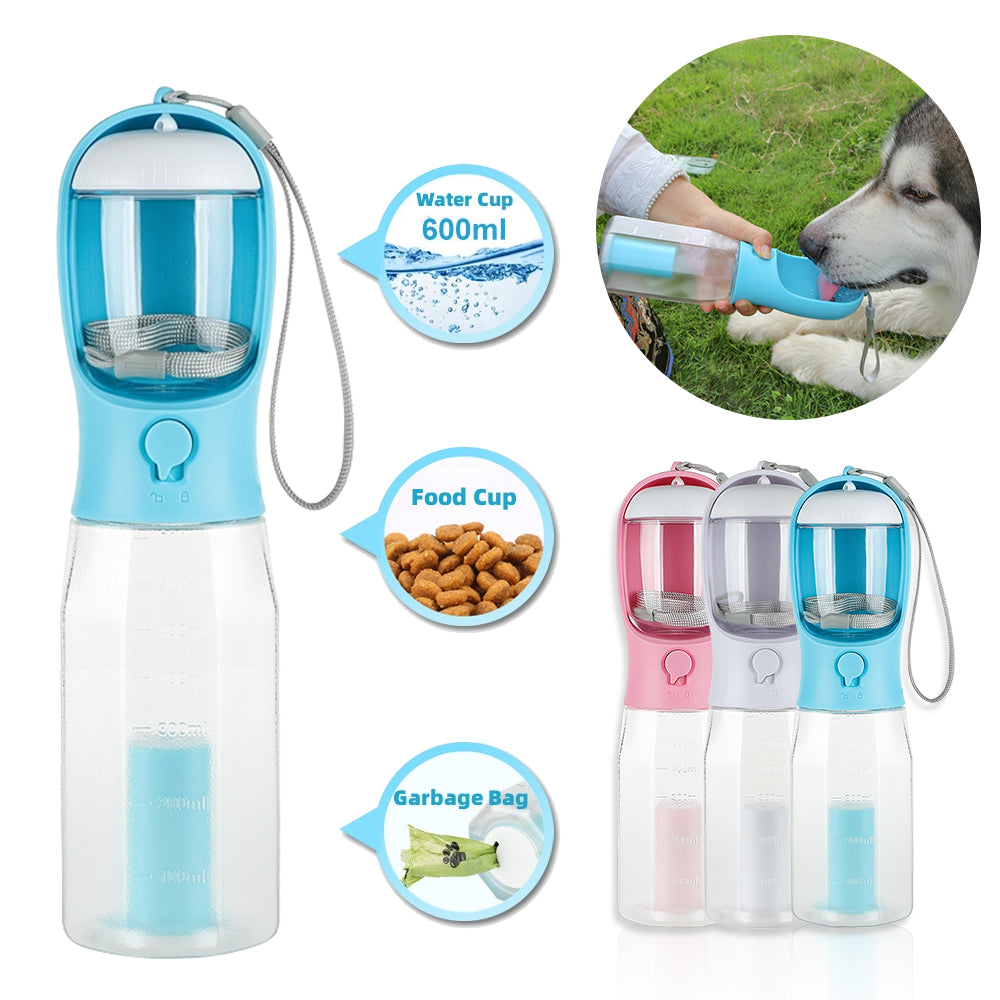 3-in-1 Pet Travel Water Bottle