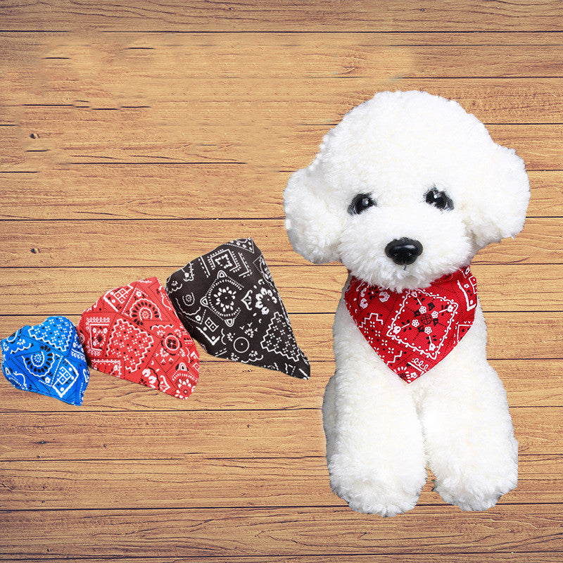 Adjustable Cotton Pet Bandana Collar