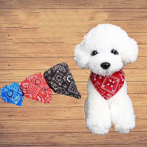 Adjustable Cotton Pet Bandana Collar