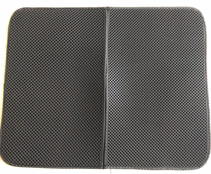 Foldable Honeycomb EVA Cat Litter Mat - Gray / L.foldable