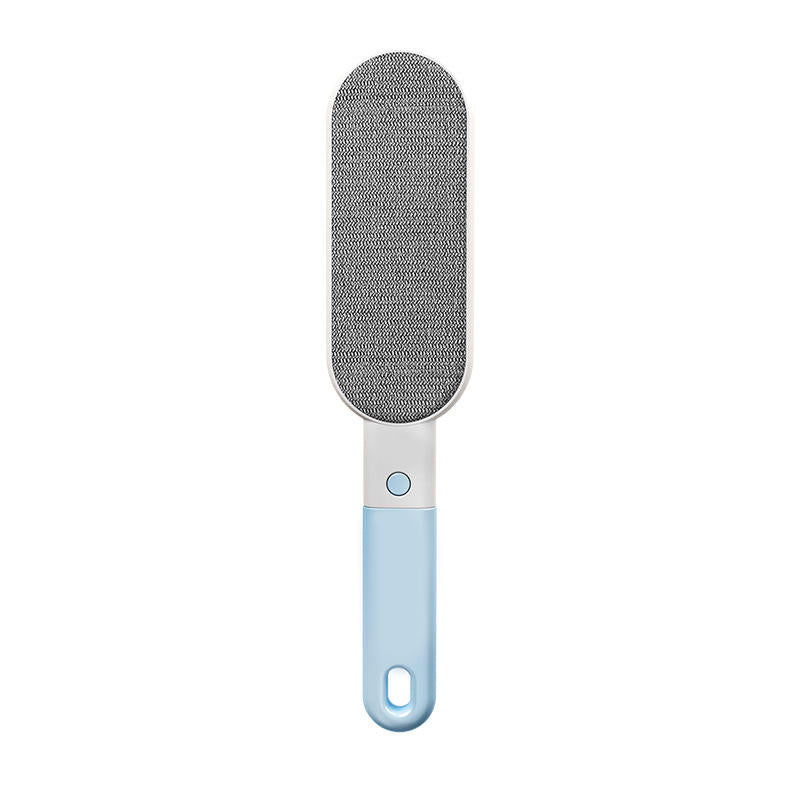 Reusable Pet Hair Remover in blue on a white background