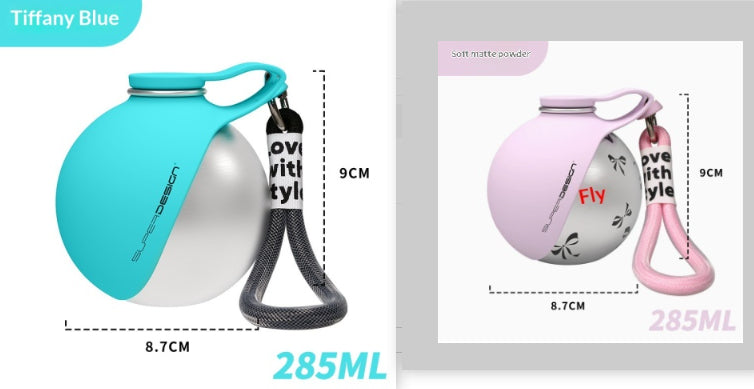 Dog Water Bottle with Waste Bag Dispenser - Set2 / Unprinted and Printed