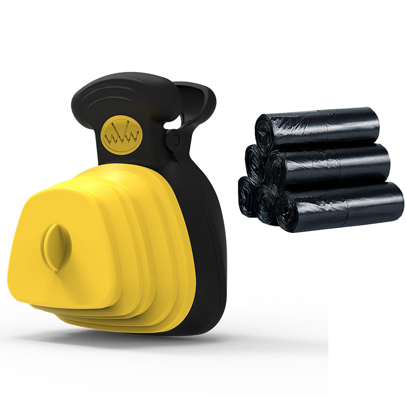 Foldable Poop Scooper With Bag Dispenser