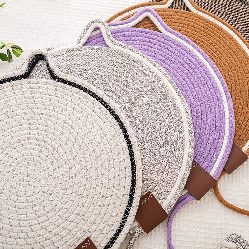 Braided Cotton Rope Cat Scratching Mat