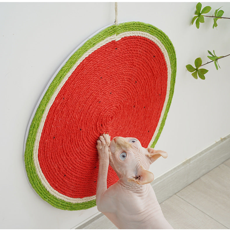 Watermelon and Carrot Sisal Scratch Pad