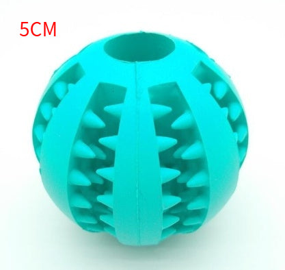 Rubber Treat Ball for Dogs - Sky Blue / 5cm