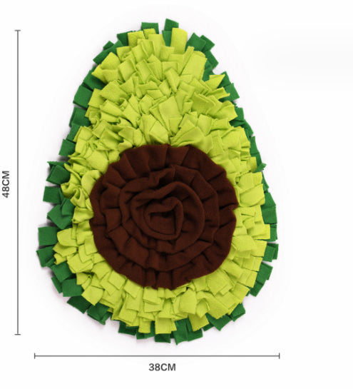 Fabric Snuffle Mat for Dogs - Green / 48x38CM