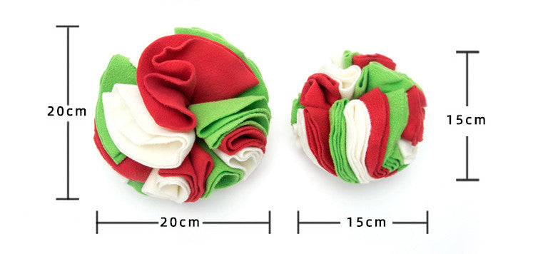 Fleece Snuffle Ball for Dogs and Cats