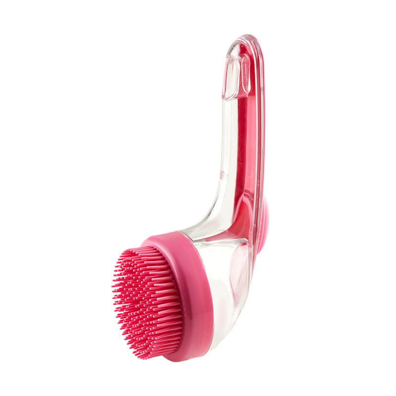 Long-Handle Pet Bath Brush - Bath Brush Rose Red / ZY71